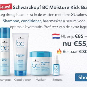 Schwarzkopf BC Moisture Kick Bundel – 4-delige salonset
